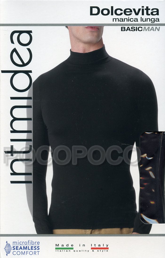 MAGLIA DOLCEVITA UOMO MANICA LUNGA MICROFIBRA INTIMIDEA ART. 200110
